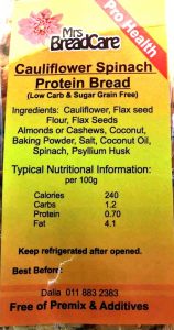 TOPIC’s investigation into Mrs Bread Care Cauliflower Spinach Protein Bread